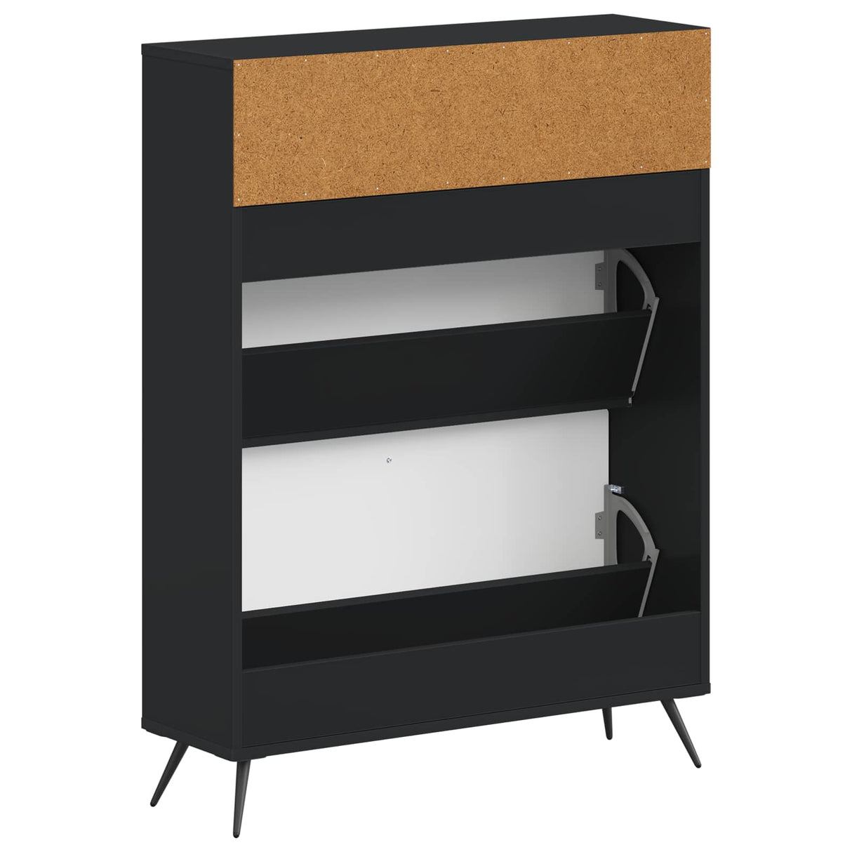 vidaXL Shoe Cabinet BREDA 78 x 24 x 103 cm Engineered Wood White