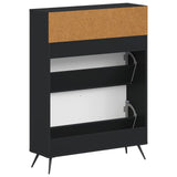 vidaXL Shoe Cabinet BREDA 78 x 24 x 103 cm Engineered Wood White