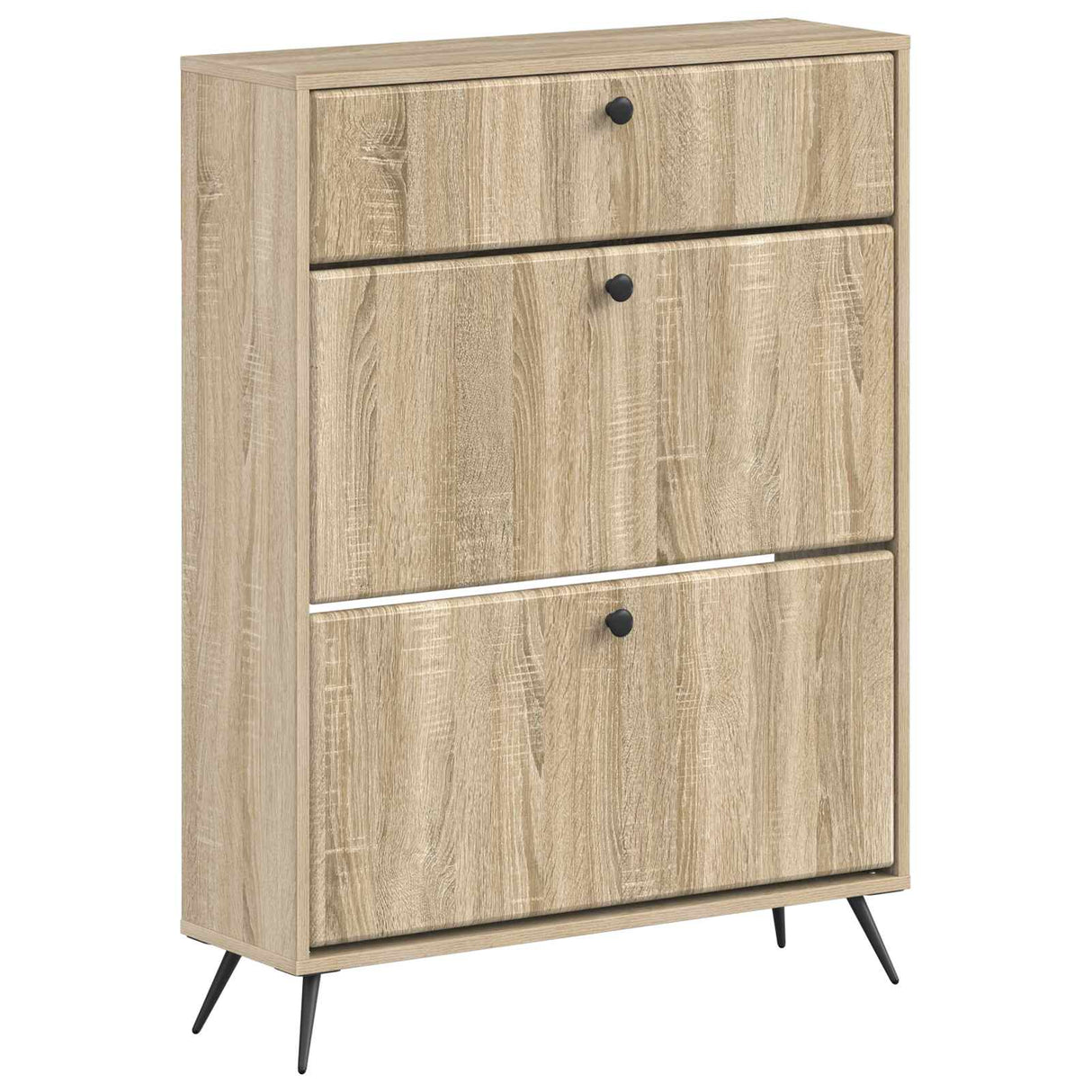 vidaXL Shoe Cabinet BREDA 78 x 24 x 103 cm Engineered Wood White