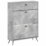 vidaXL Shoe Cabinet BREDA 78 x 24 x 103 cm Engineered Wood White