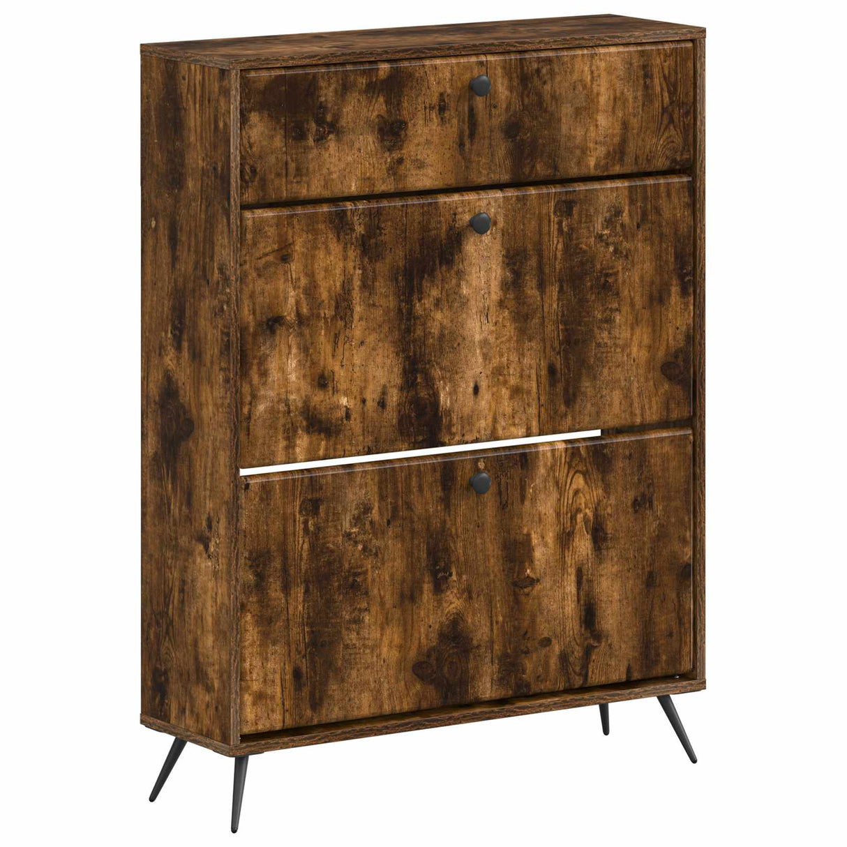 vidaXL Shoe Cabinet BREDA 78 x 24 x 103 cm Engineered Wood White