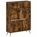 vidaXL Shoe Cabinet BREDA 78 x 24 x 103 cm Engineered Wood White