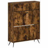 vidaXL Shoe Cabinet BREDA 78 x 24 x 103 cm Engineered Wood White