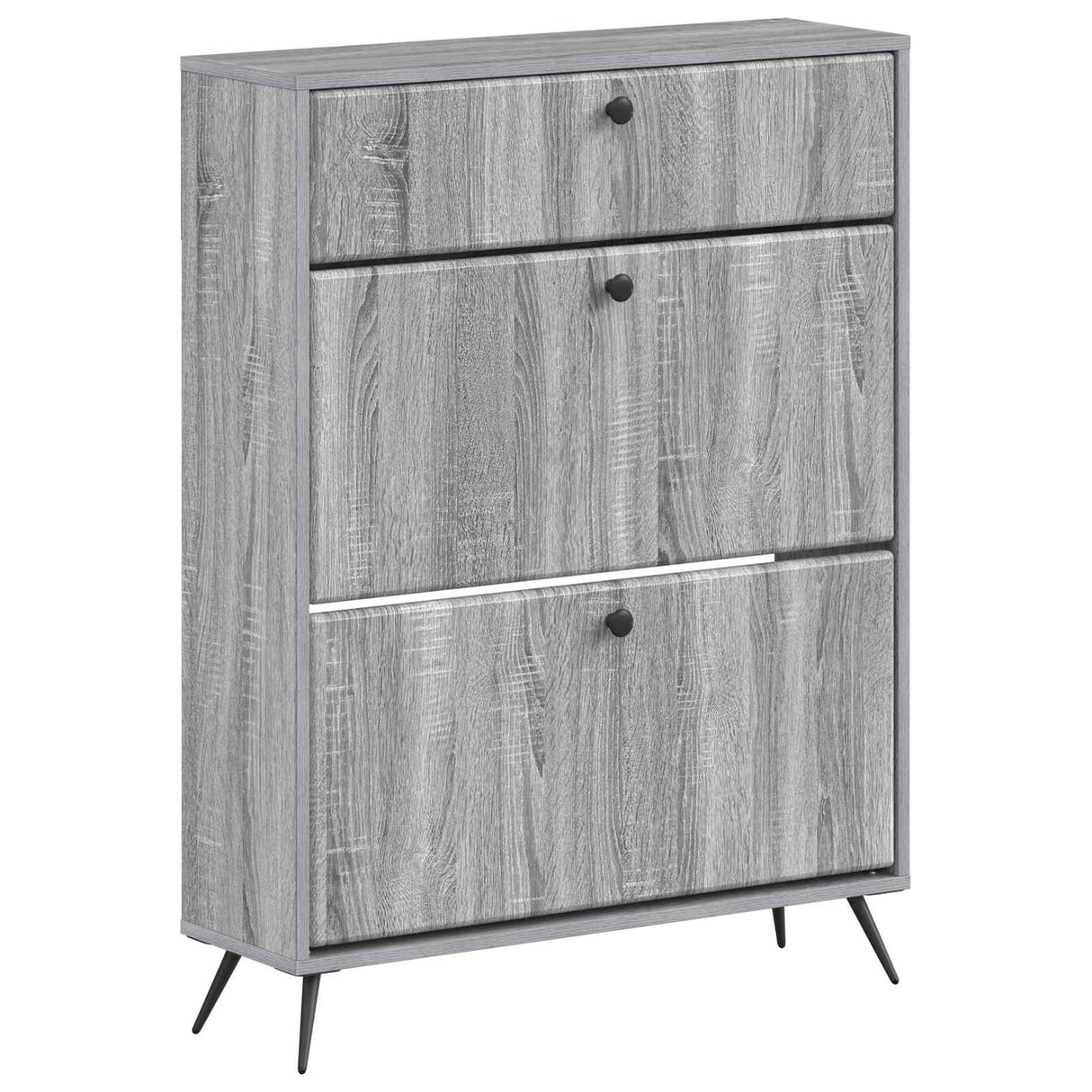 vidaXL Shoe Cabinet BREDA 78 x 24 x 103 cm Engineered Wood White