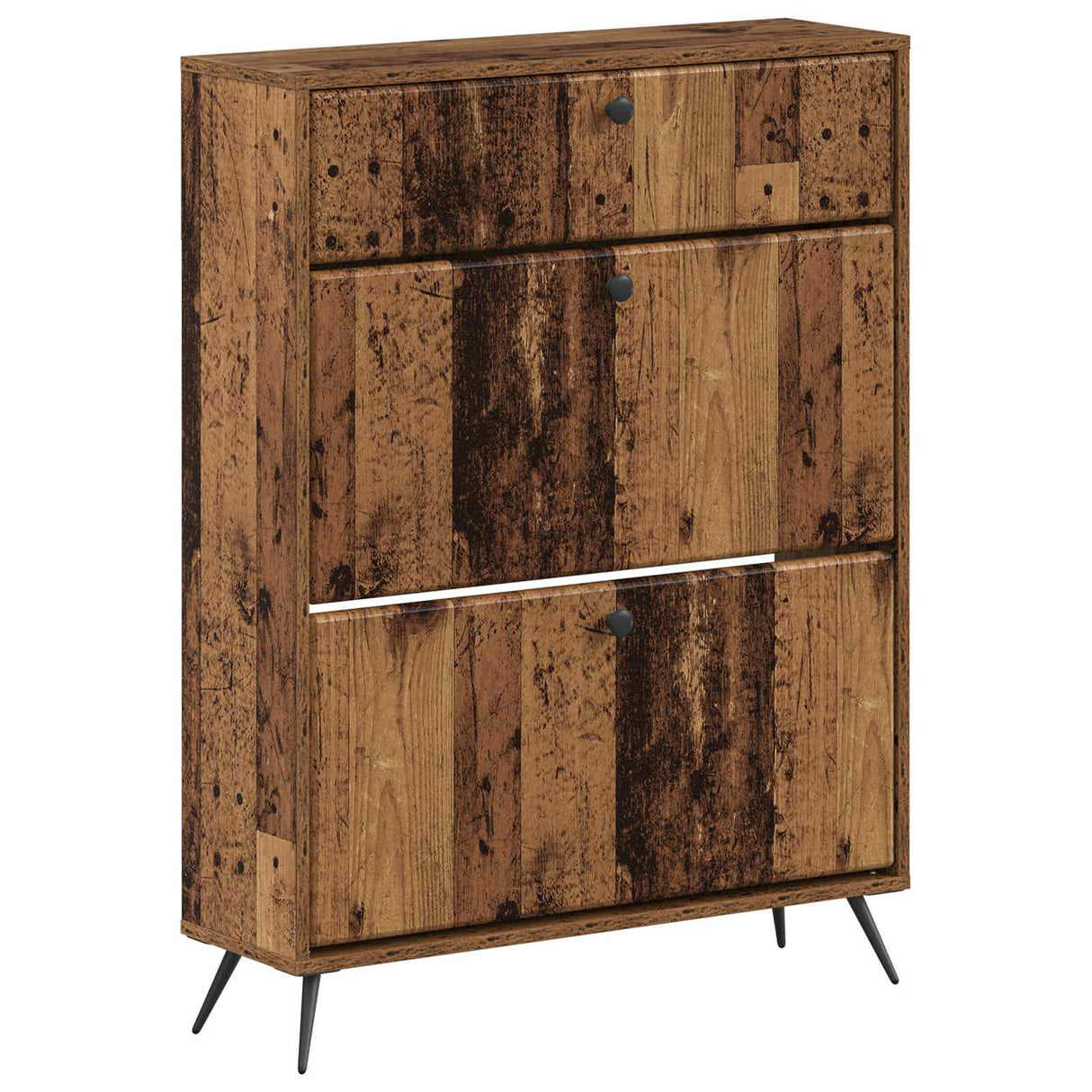 vidaXL Shoe Cabinet BREDA 78 x 24 x 103 cm Engineered Wood White
