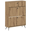 vidaXL Shoe Cabinet BREDA 78 x 24 x 103 cm Engineered Wood White