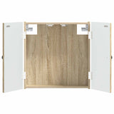 vidaXL Dartboard Cabinet BREDA White 52.5 x 10.5 x 53.5 cm Engineered Wood