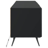 vidaXL LED tv-meubel Wit Bewerkt hout