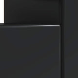 vidaXL LED tv-meubel Wit Bewerkt hout