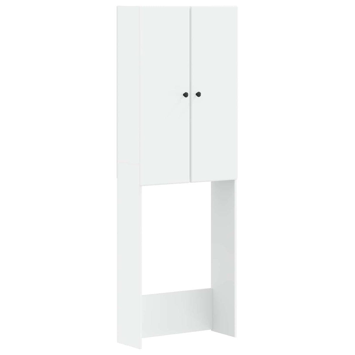 vidaXL Toiletkast BREDA Wit 66 x 25,5 x 190 cm Bewerkt hout