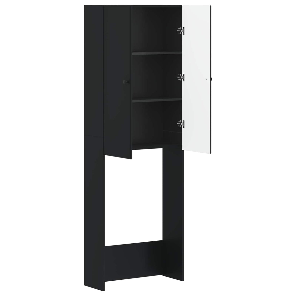 vidaXL Toiletkast BREDA Wit 66 x 25,5 x 190 cm Bewerkt hout