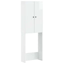 vidaXL Toiletkast BREDA Wit 66 x 25,5 x 190 cm Bewerkt hout