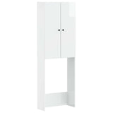 vidaXL Toiletkast BREDA Wit 66 x 25,5 x 190 cm Bewerkt hout