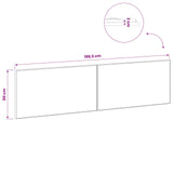 vidaXL Wall-Mounted Headboard BREDA White Engineered Wood