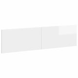 vidaXL Wall-Mounted Headboard BREDA White Engineered Wood