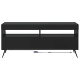 vidaXL LED tv-meubel Wit Bewerkt hout