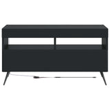 vidaXL LED tv-meubel Wit Bewerkt hout