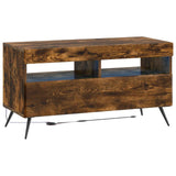 vidaXL LED tv-meubel Wit Bewerkt hout
