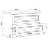 vidaXL Bathroom Sink Cabinet UTRECHT White 82 x 41 x 56 cm