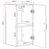 vidaXL Badkamer wandkast UTRECHT Wit 30 x 31 x 59 cm Bewerkt hout