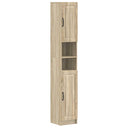 vidaXL Badkamerkast met Open Plank UTRECHT Wit 30 x 31 x 187 cm