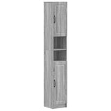 vidaXL Badkamerkast met Open Plank UTRECHT Wit 30 x 31 x 187 cm