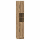 vidaXL Badkamerkast met Open Plank UTRECHT Wit 30 x 31 x 187 cm