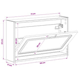 vidaXL Wandgemonteerde Schoenenkast UTRECHT 71 x 17 x 43 cm Wit