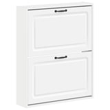 vidaXL Wandgemonteerde Schoenenkast UTRECHT 71 x 17 x 86 cm Wit