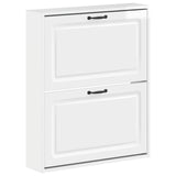 vidaXL Wandgemonteerde Schoenenkast UTRECHT 71 x 17 x 86 cm Wit