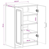 vidaXL Schoenenkast UTRECHT 59,5 x 39,5 x 87 cm Bewerkt hout Wit