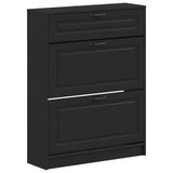 vidaXL Schoenenkast UTRECHT 78 x 24 x 100 cm Bewerkt hout Wit