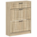 vidaXL Schoenenkast UTRECHT 78 x 24 x 100 cm Bewerkt hout Wit