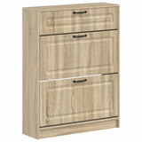 vidaXL Schoenenkast UTRECHT 78 x 24 x 100 cm Bewerkt hout Wit