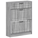 vidaXL Schoenenkast UTRECHT 78 x 24 x 100 cm Bewerkt hout Wit