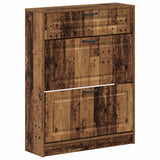 vidaXL Schoenenkast UTRECHT 78 x 24 x 100 cm Bewerkt hout Wit