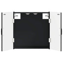vidaXL Dartbord Kabinet UTRECHT Wit 52,5 x 10,5 x 53,5 cm Bewerkt hout