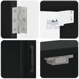 vidaXL Dartbord Kabinet UTRECHT Wit 52,5 x 10,5 x 53,5 cm Bewerkt hout