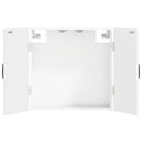vidaXL Dartbord Kabinet UTRECHT Wit 52,5 x 10,5 x 53,5 cm Bewerkt hout
