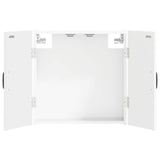 vidaXL Dartbord Kabinet UTRECHT Wit 52,5 x 10,5 x 53,5 cm Bewerkt hout