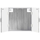 vidaXL Dartbord Kabinet UTRECHT Wit 52,5 x 10,5 x 53,5 cm Bewerkt hout