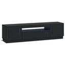 vidaXL LED tv-meubel Wit Bewerkt hout
