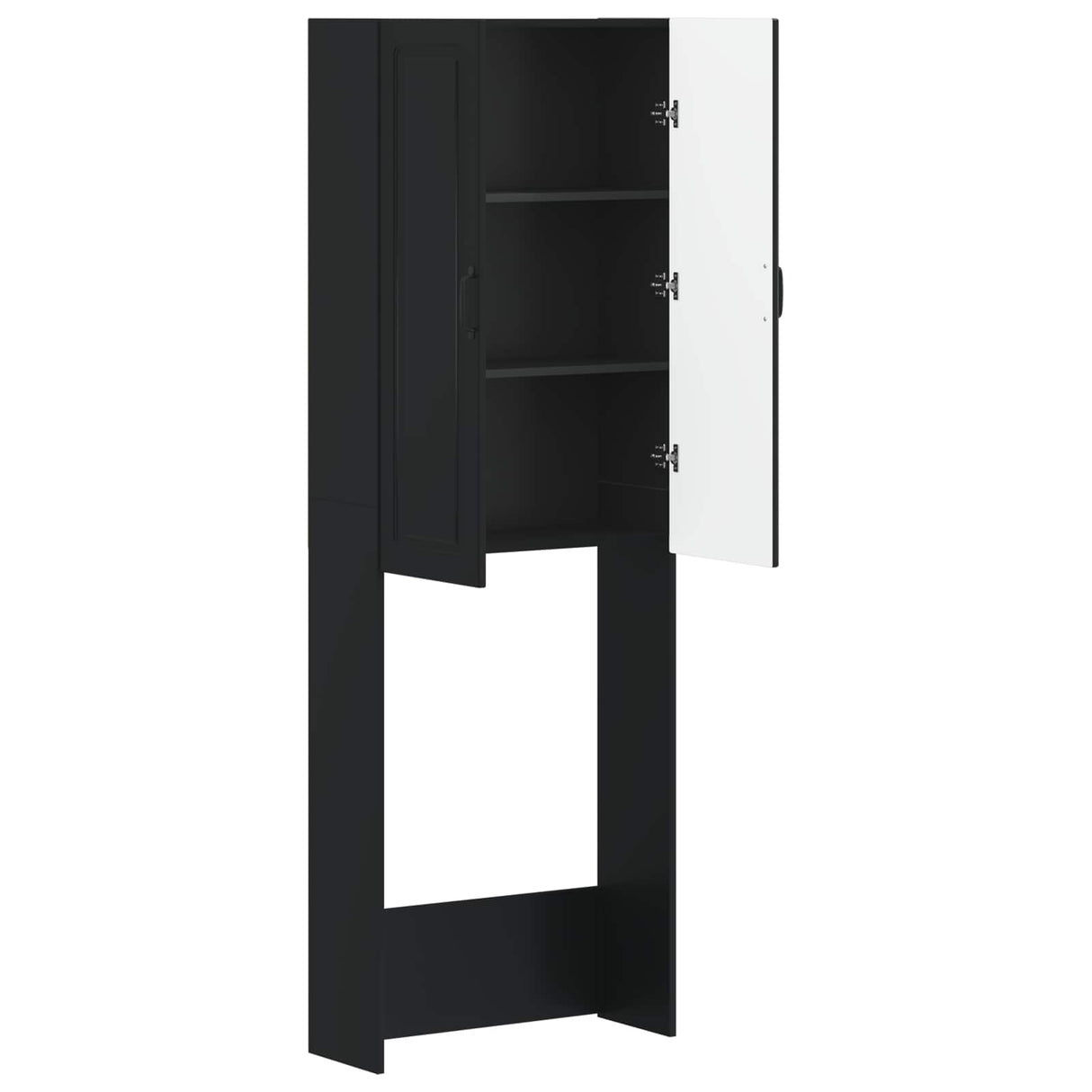 vidaXL Toiletkast UTRECHT Wit 66 x 25,5 x 190 cm Bewerkt hout