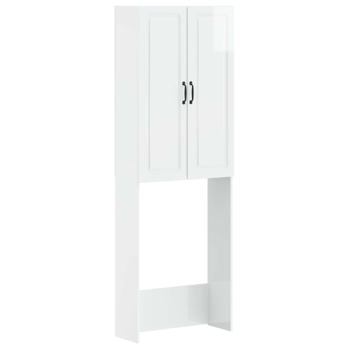 vidaXL Toiletkast UTRECHT Wit 66 x 25,5 x 190 cm Bewerkt hout