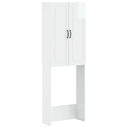 vidaXL Toiletkast UTRECHT Wit 66 x 25,5 x 190 cm Bewerkt hout