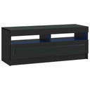 vidaXL LED tv-meubel Wit Bewerkt hout