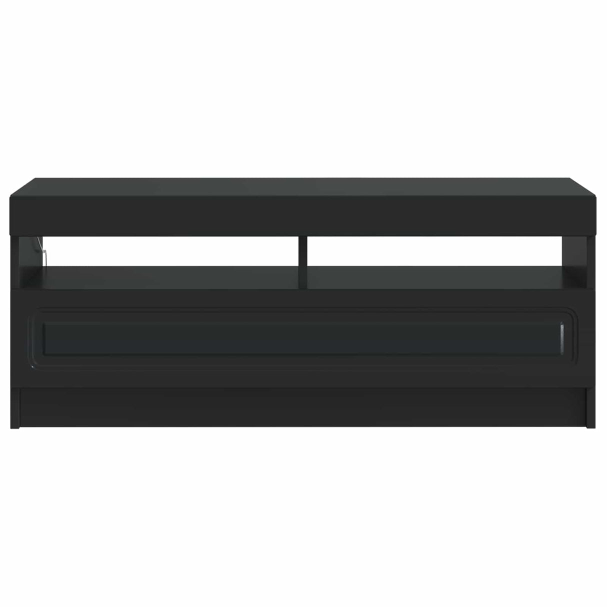 vidaXL LED tv-meubel Wit Bewerkt hout
