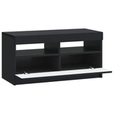 vidaXL LED tv-meubel Wit Bewerkt hout