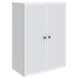 vidaXL Wandkast Wit 66 x 34,5 x 90 cm Bewerkt hout