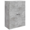 vidaXL Wandkast Wit 66 x 34,5 x 90 cm Bewerkt hout